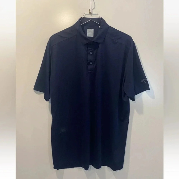 Callaway Golf Opti Dri Polo Shirt‎ Navy Blue Men’s Size Large (1026) - Picture 3 of 7